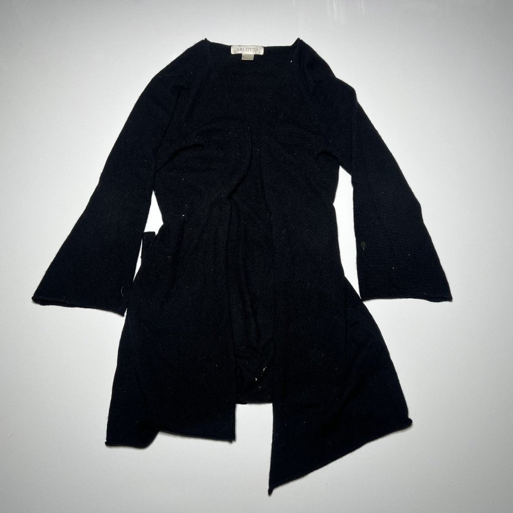 Arlotta Black 100% Cashmere Womens Robe Size XS-S